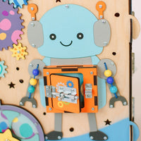 Space tablica manipulacyjna — wnętrze z podświetleniem LED