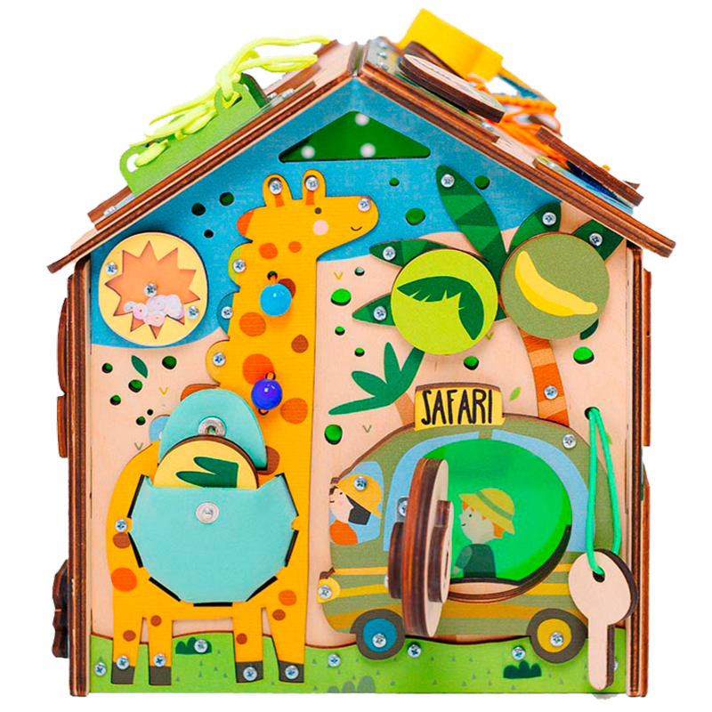 Safari zabawka Montessori — dziecko bawi się zabawką - 5