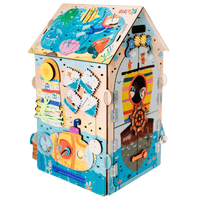 Drewniana tablica sensoryczna Pirate ścianka mapa skarbów i kompas