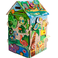 Jungle drewniana zabawka — ścianka z aktywnościami