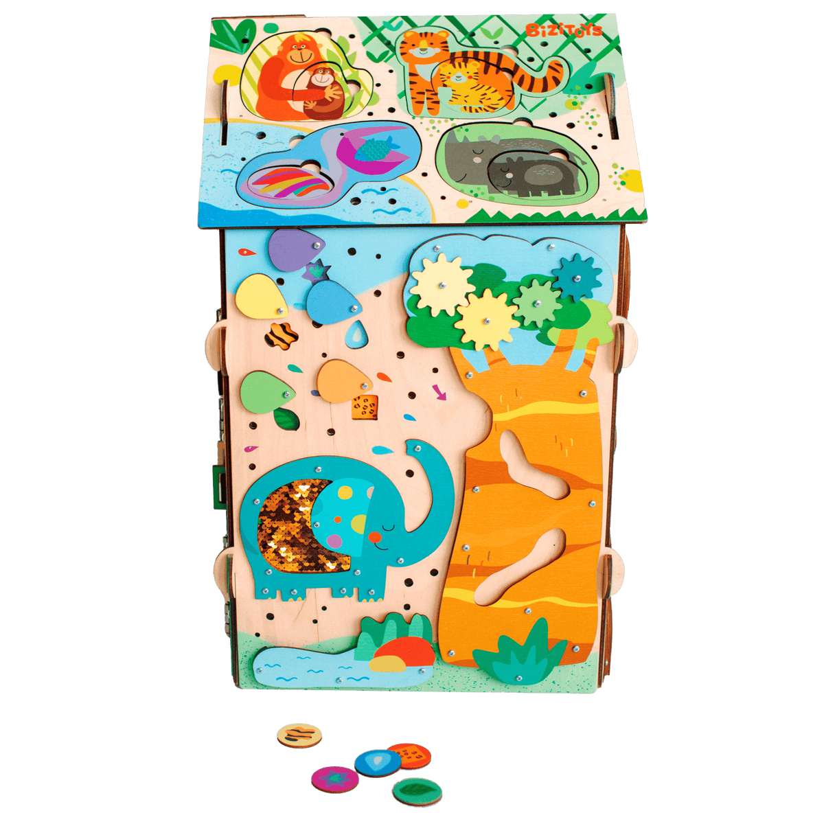 Jungle drewniana zabawka — porównanie rozmiarów - 15