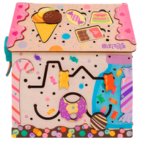 Candy drewniana zabawka — ścianka z aktywnościami