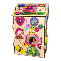 Busy House Princess ścianka tęcza i jednorożec — prezent na roczek dla dziewczynki