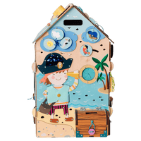 Tablica sensoryczna Pirate montaż bez narzędzi — zabawka Montessori 2-5 min