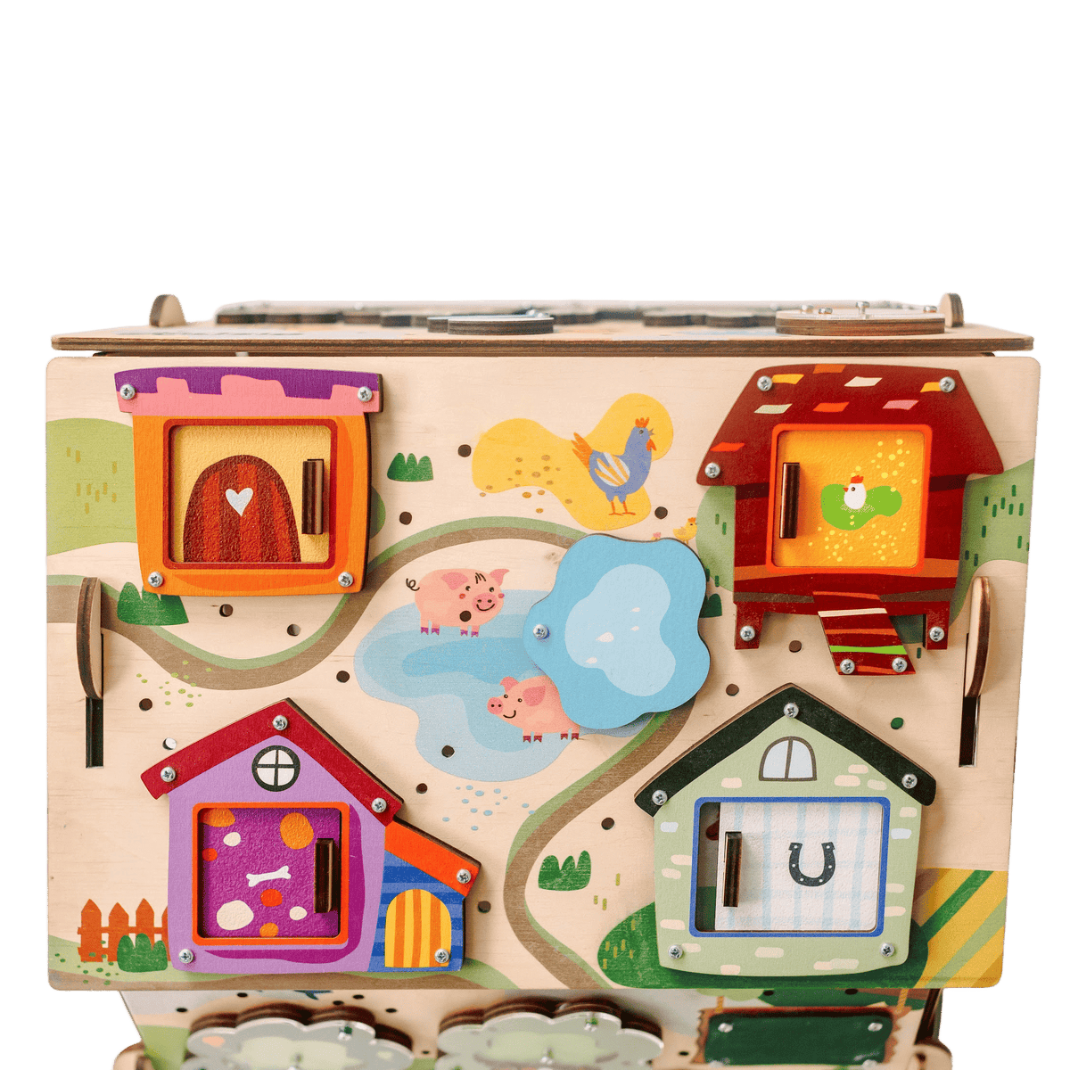 Farm zabawka Montessori — dziecko bawi się zabawką - 5