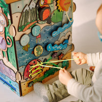 ZOO tablica manipulacyjna — wnętrze z podświetleniem LED