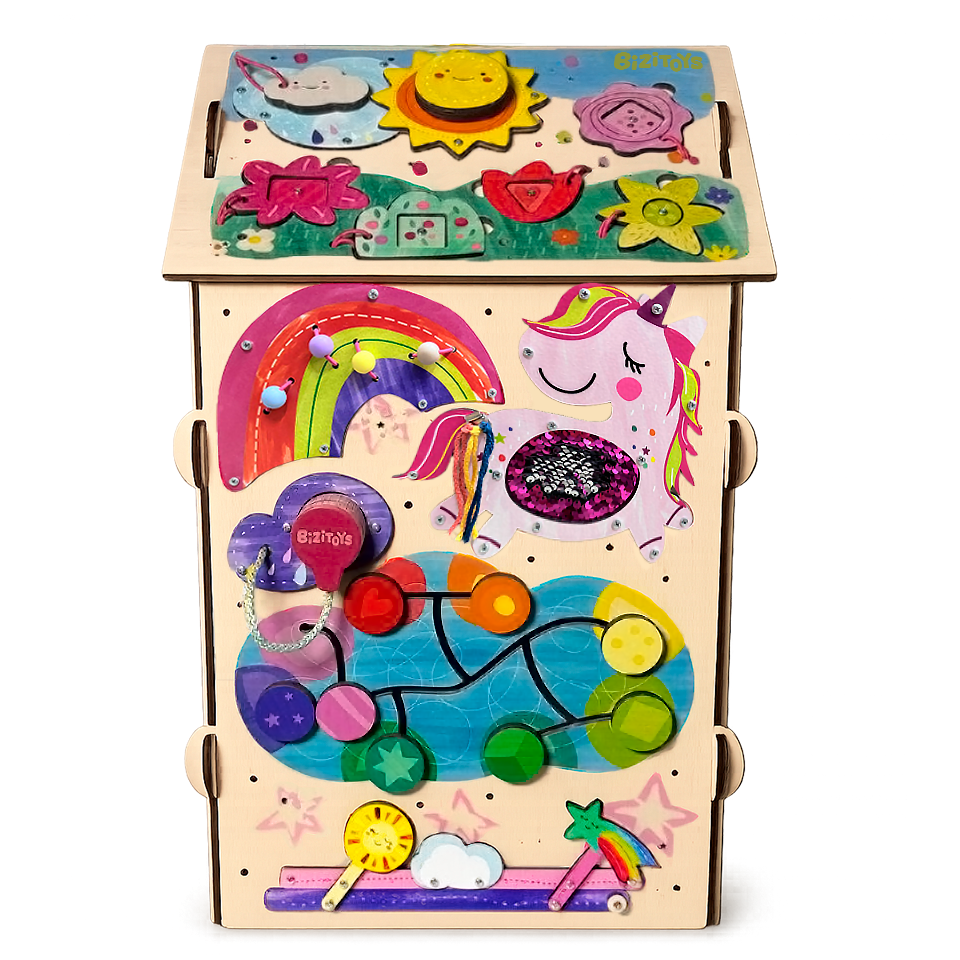 Tablica manipulacyjna Princess ścianka zamek — zabawka edukacyjna dla dziewczynki - 4