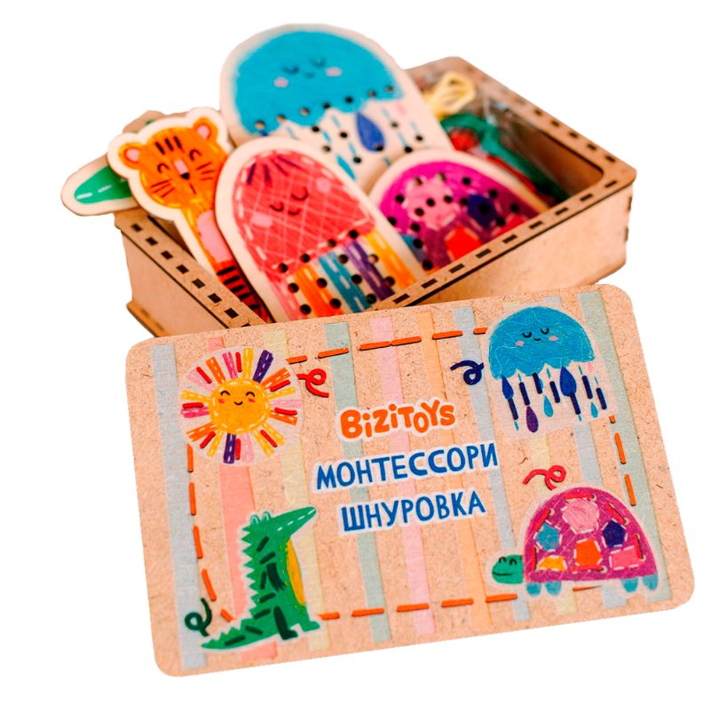 sznurowki drewniane — widok z przodu - 1