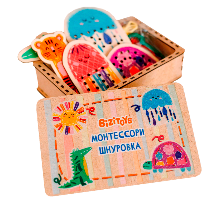 sznurowki drewniane — widok z przodu - 1