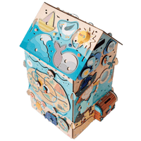 Busy House Pirate dach z klapą — prezent na roczek dla chłopca